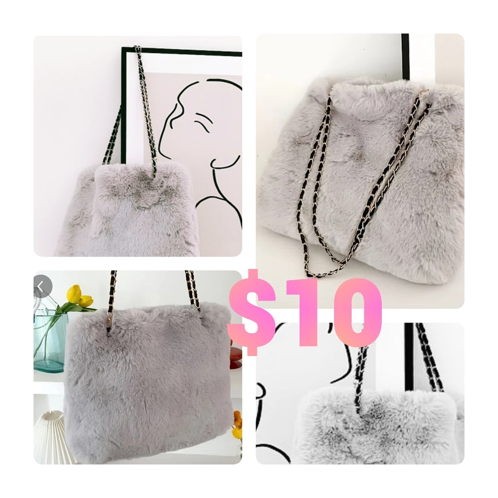 Pretty Plush Pho Phur  shoulder bag with crossbody chain